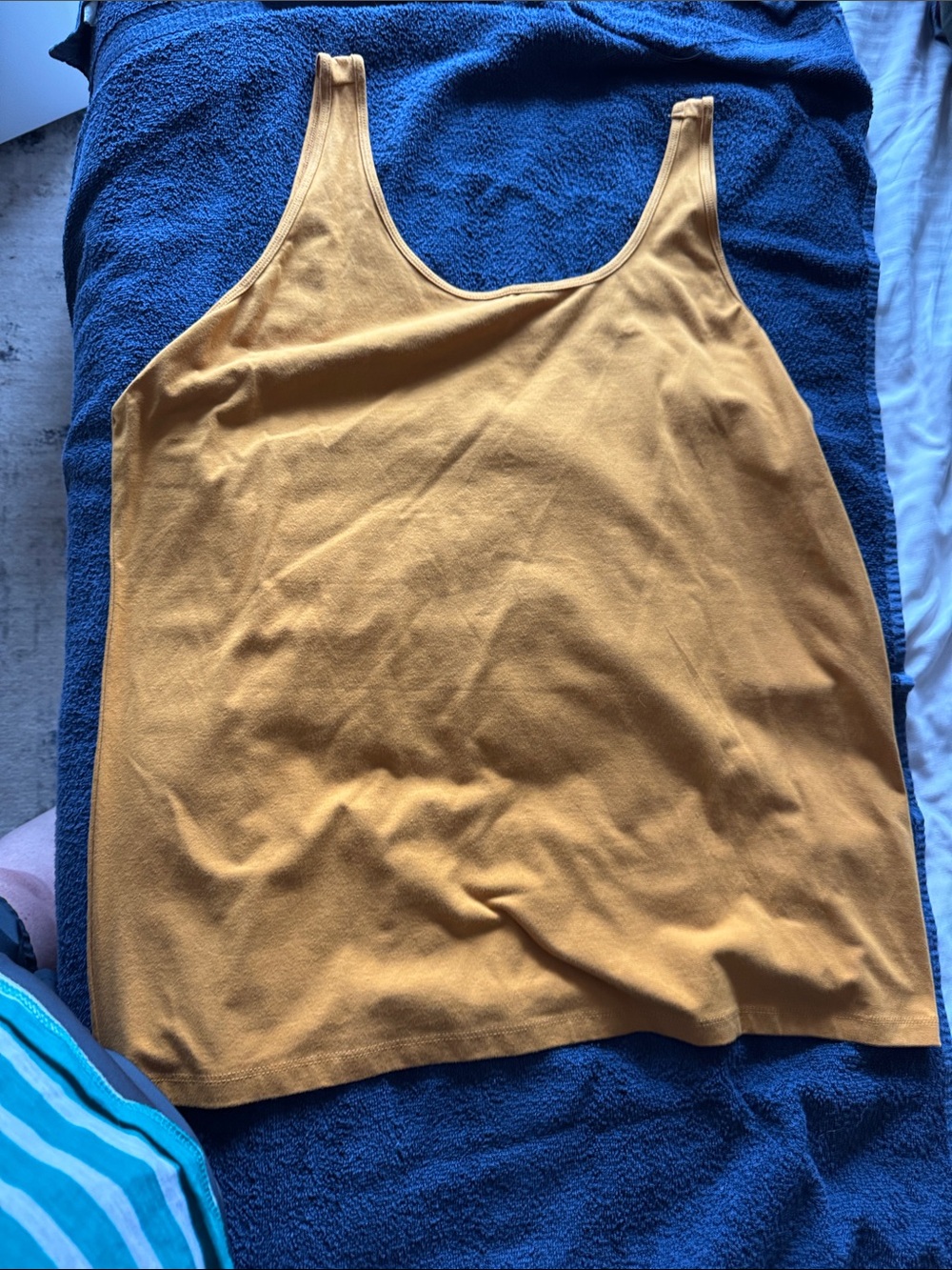 Maurices Mustard Scoop Neck Tank Top
